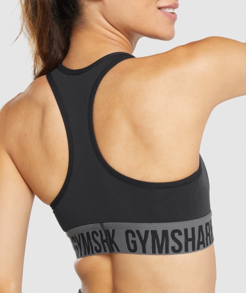 Sutiã Esportivo Gymshark Fit Sem Costura Preto
