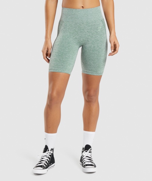 Calções De Ciclismo Gymshark Flex Studio Green Marl