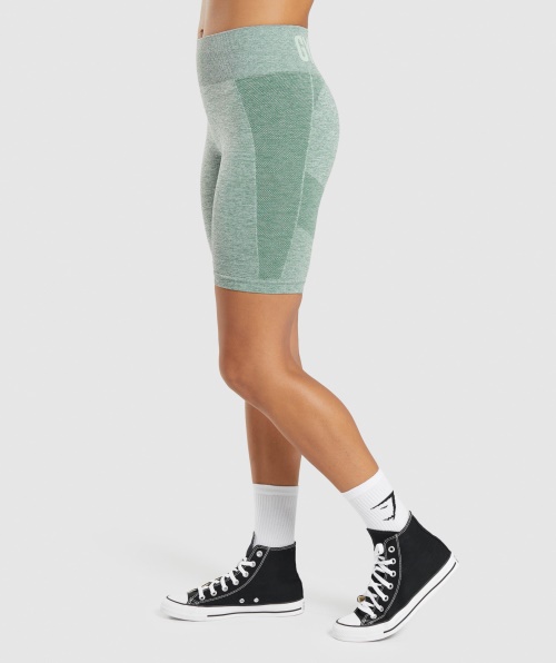 Calções De Ciclismo Gymshark Flex Studio Green Marl