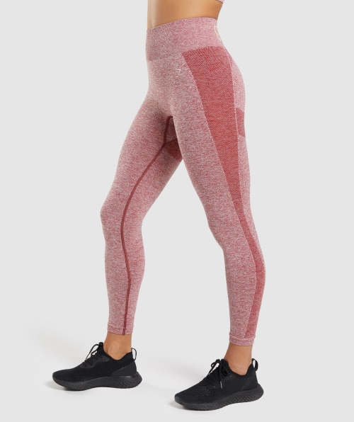Legging Cintura Alta Gymshark Flex Borgonha Marl