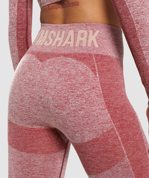 Legging Cintura Alta Gymshark Flex Borgonha Marl
