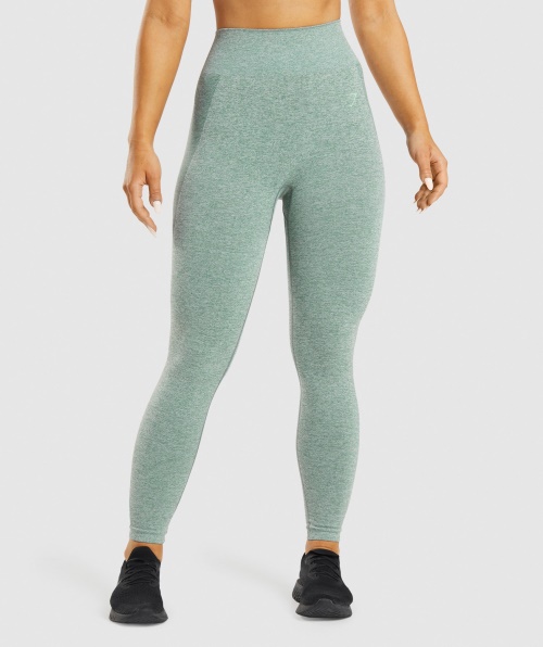 Legging Cintura Alta Gymshark Flex Studio Green Marl