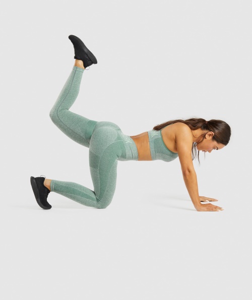 Legging Cintura Alta Gymshark Flex Studio Green Marl