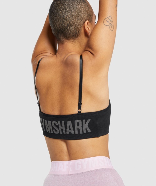 Sutiã Esportivo Com Tiras Gymshark Flex Preto-carvão