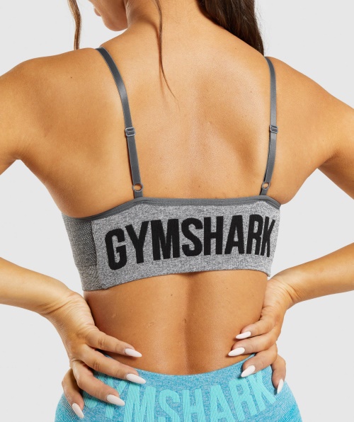 Sutiã Esportivo Com Tiras Gymshark Flex Cinza Carvão Marl