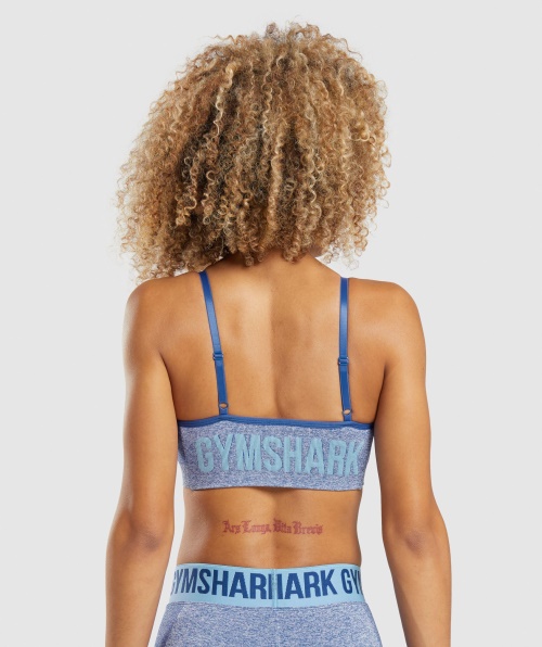 Sutiã Esportivo Com Tiras Gymshark Flex Earl Blue Marl