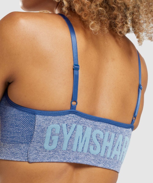 Sutiã Esportivo Com Tiras Gymshark Flex Earl Blue Marl