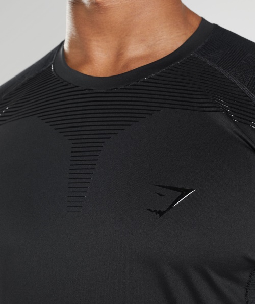 Camiseta Gymshark Manga Longa Preta