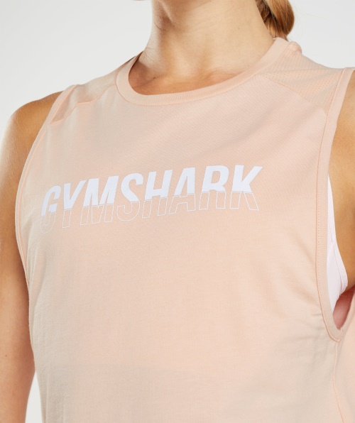 Gymshark Fração Tanque De Argila Rosa