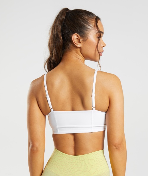 Sutiã Bandeau Legado Gymshark Branco