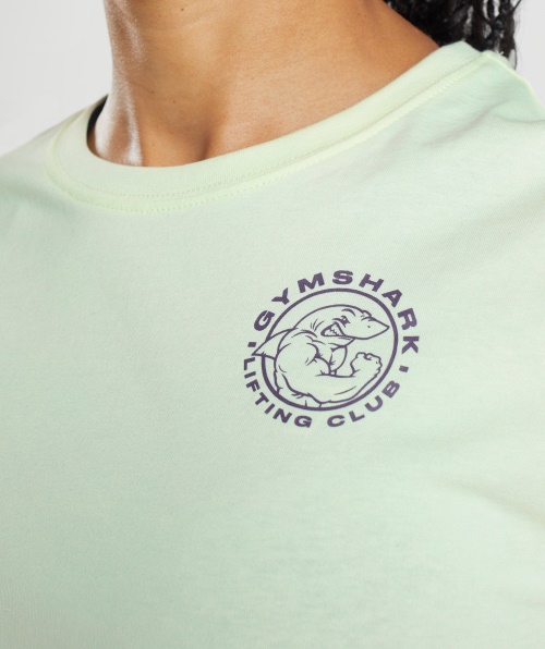 Top Cropped Legging Gymshark Verde Pepino