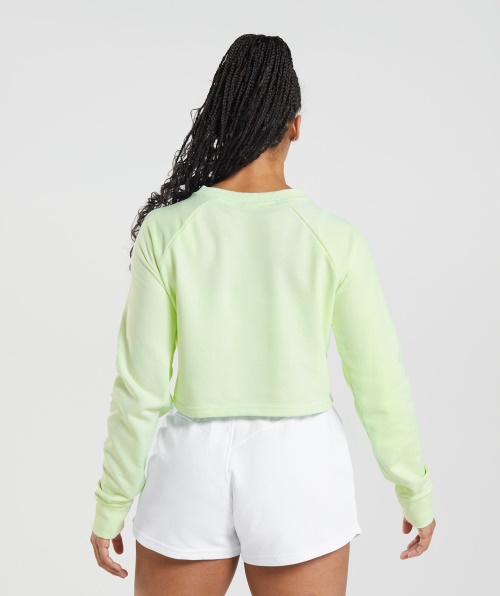 Gymshark Legacy Suéter Cropped Pepino Verde
