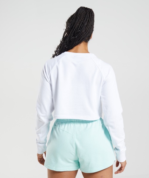 Gymshark Suéter Cropped Branco