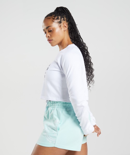 Gymshark Suéter Cropped Branco