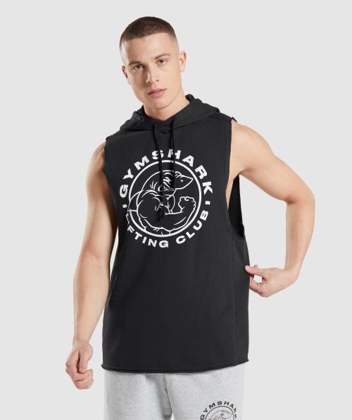 Moletom Com Capuz De Braço Caído Gymshark Legado Preto