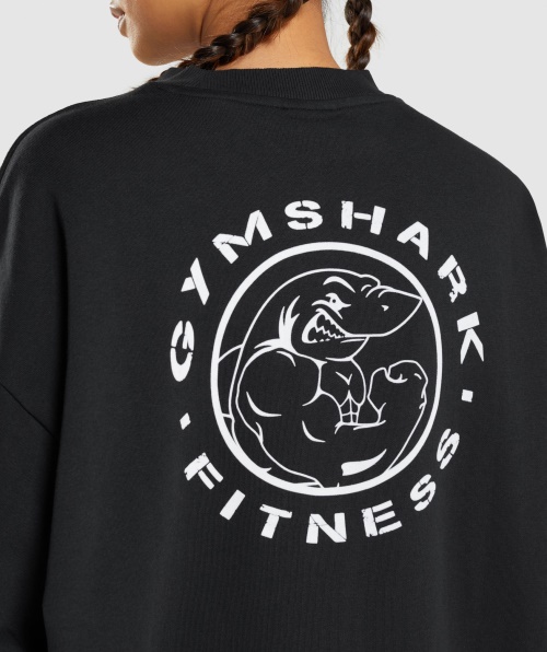 Moletom Gráfico Legado Gymshark Preto