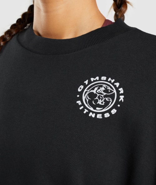 Moletom Gráfico Legado Gymshark Preto