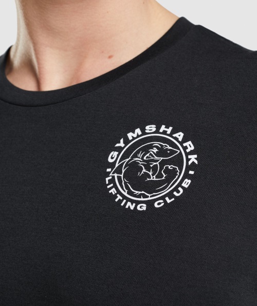 Camiseta Legada Gymshark Manga Longa Preta