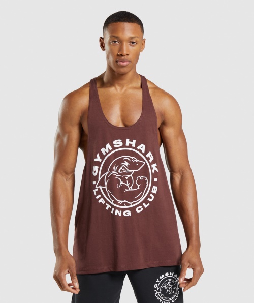 Gymshark Legacy Stringer Marrom Cereja