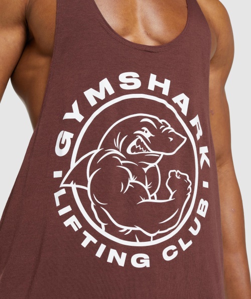 Gymshark Legacy Stringer Marrom Cereja
