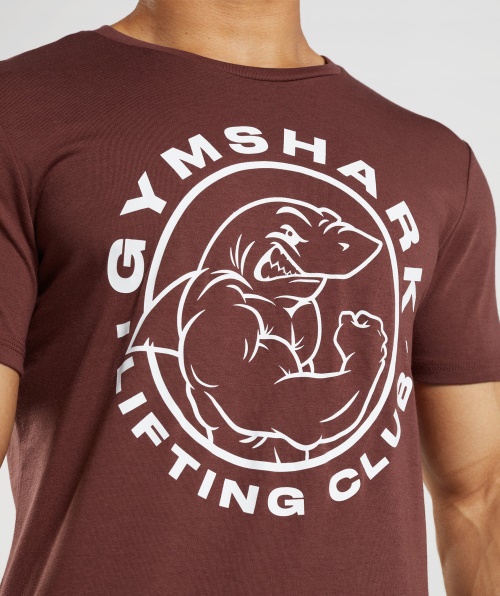 Camiseta Legada Gymshark Marrom Cereja