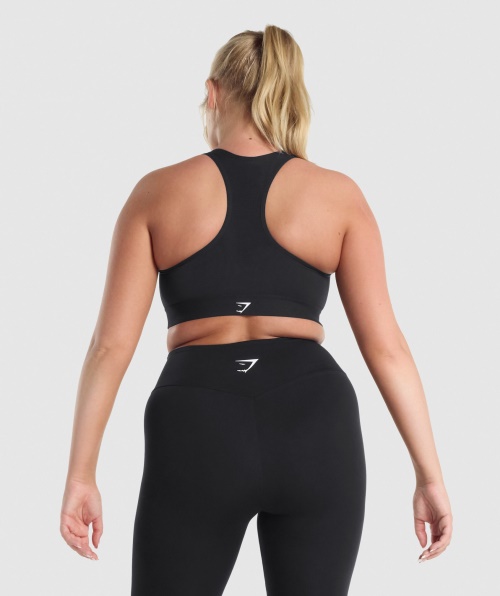 Sutiã Esportivo Gymshark Leve De Alto Suporte Preto