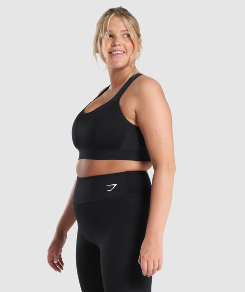 Sutiã Esportivo Gymshark Leve De Alto Suporte Preto
