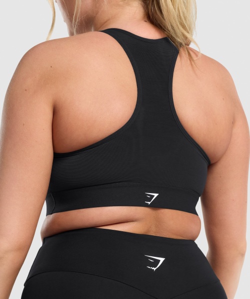 Sutiã Esportivo Gymshark Leve De Alto Suporte Preto