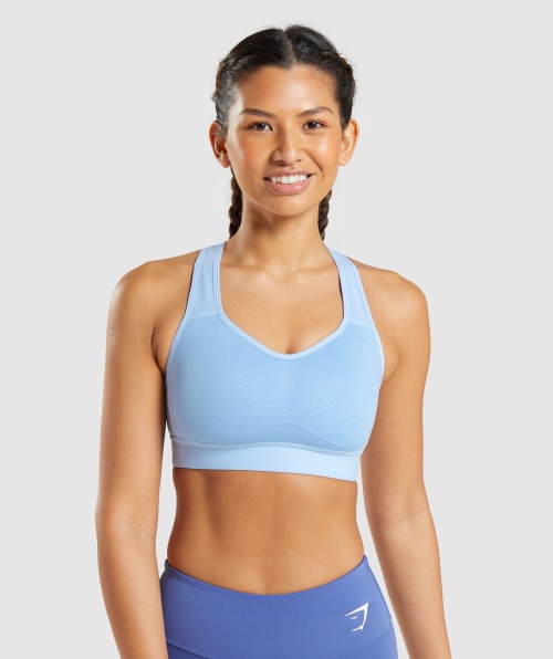 Gymshark Sutiã Esportivo Leve De Alto Suporte Moonstone Azul