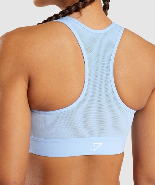Gymshark Sutiã Esportivo Leve De Alto Suporte Moonstone Azul