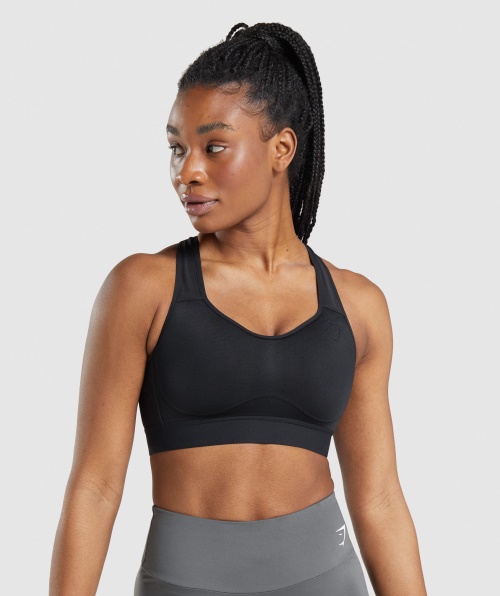Gymshark Sutiã Esportivo Leve De Alto Suporte Feminino Preto
