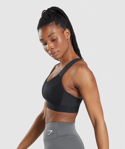 Gymshark Sutiã Esportivo Leve De Alto Suporte Feminino Preto
