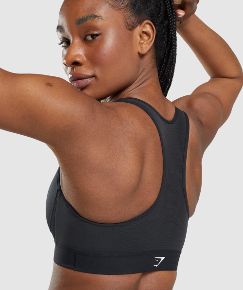 Gymshark Sutiã Esportivo Leve De Alto Suporte Feminino Preto