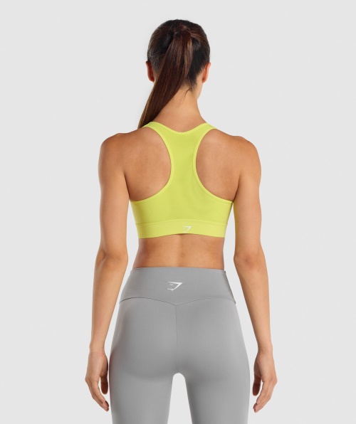 Sutiã Esportivo Gymshark Leve De Alto Suporte Amarelo
