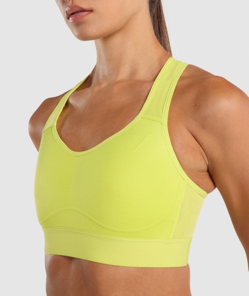 Sutiã Esportivo Gymshark Leve De Alto Suporte Amarelo