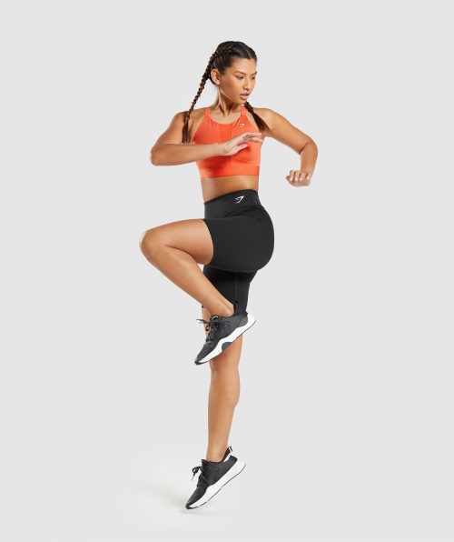 Decote Em Malha Gymshark 2.0 Sutiã Esportivo Mamão Laranja