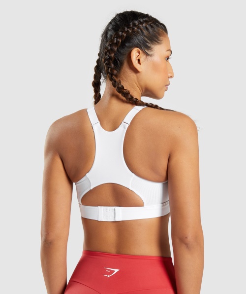 Sutiã Esportivo Decote Gymshark 2.0 Branco