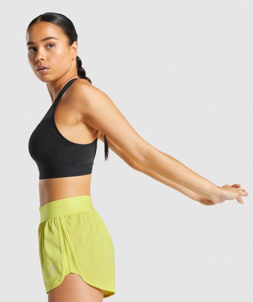 Sutiã Esportivo Gymshark Com Costas Abertas Preto