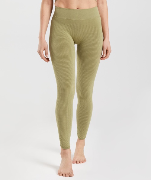 Gymshark Pausa Legging Sem Costura Griffin Verde