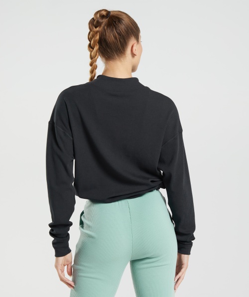 Jaqueta Com Zíper Gymshark Pause Preta