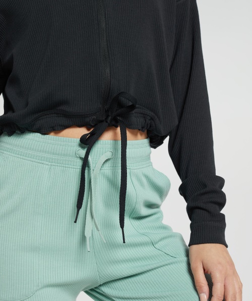 Jaqueta Com Zíper Gymshark Pause Preta