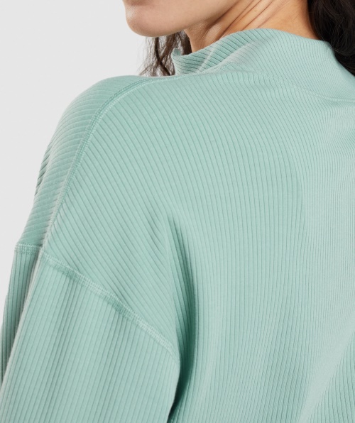 Jaqueta Gymshark Pause Com Zíper Maya Blue