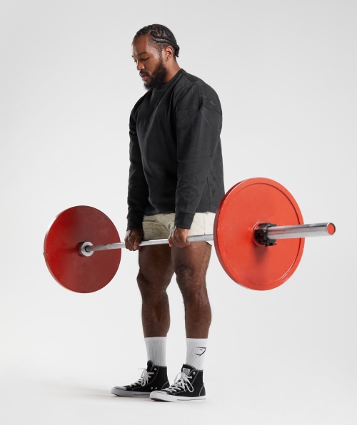 Estampa Preta Gymshark Power Crew