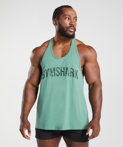 Gymshark Power Stringer Verde Alpino