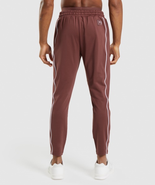 Gymshark Recreio Jogger Cereja Marrom-branco