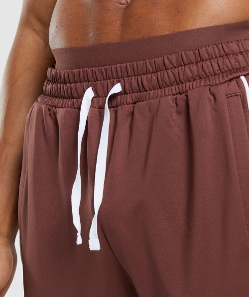 Gymshark Recreio Jogger Cereja Marrom-branco