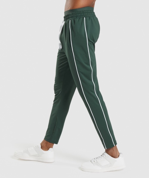Gymshark Recreio Jogger Obsidiana Verde-branco