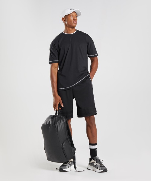 Camiseta Gymshark Recesso Preto E Branco