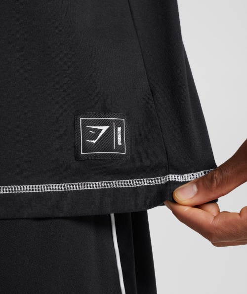 Camiseta Gymshark Recesso Preto E Branco