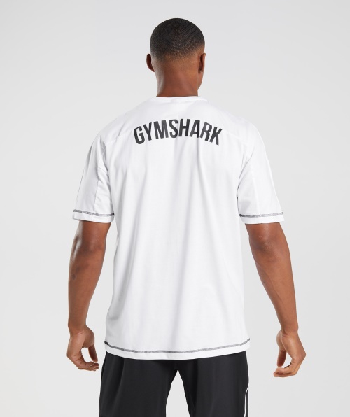 Camiseta Gymshark Recesso Branco-preto